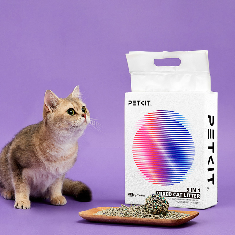 PETKIT 5-In-1 Active Carbon Mixed Tofu Litter - 7L - Image 6
